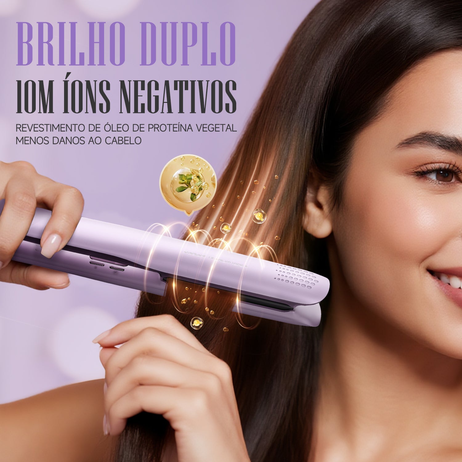 Prancha Radiant Titanium ion+ LENA - 508C