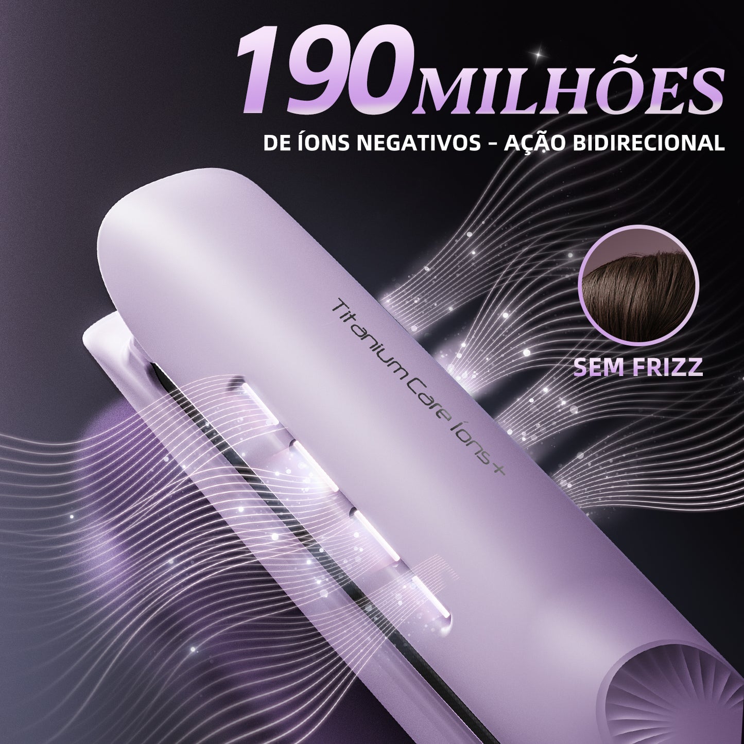 Prancha Profissional Titanium Care ion+ LENA- H12