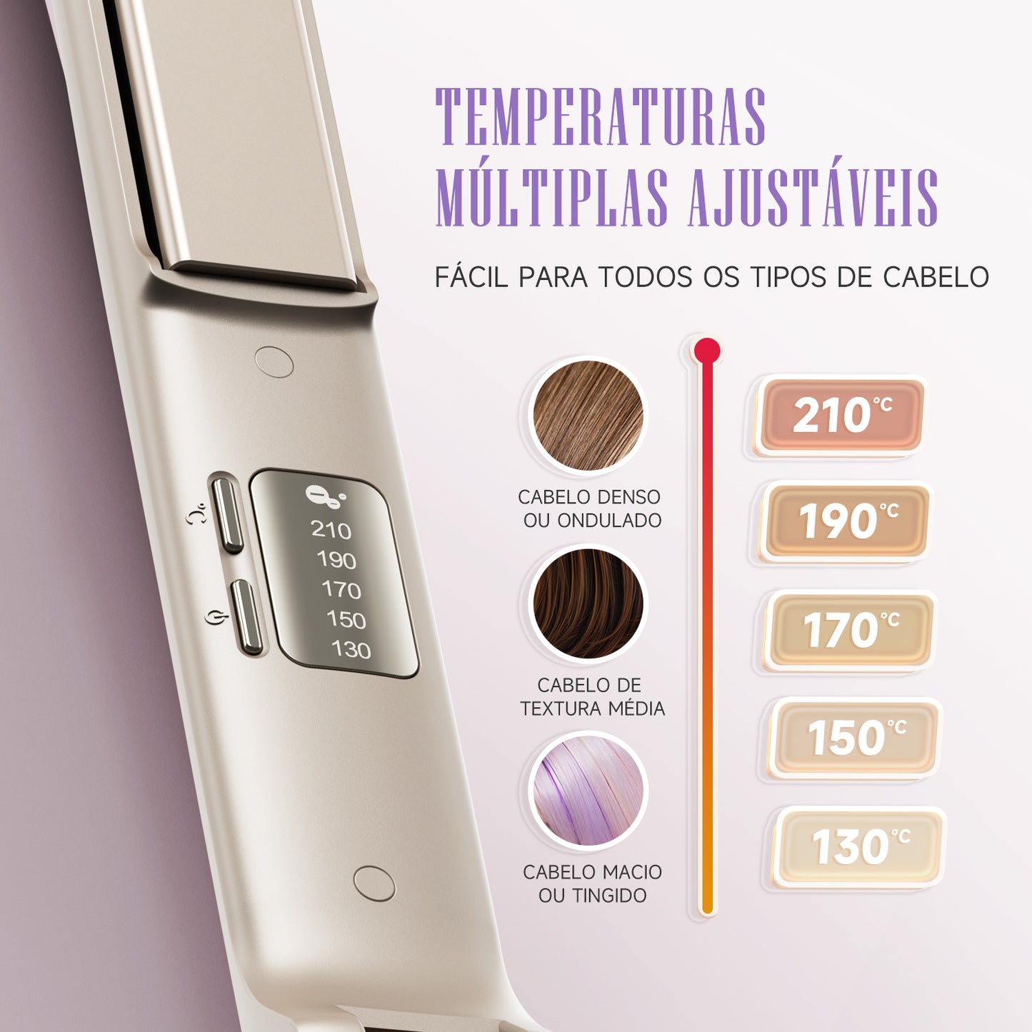 Prancha Radiant Titanium ion+ LENA - 508C