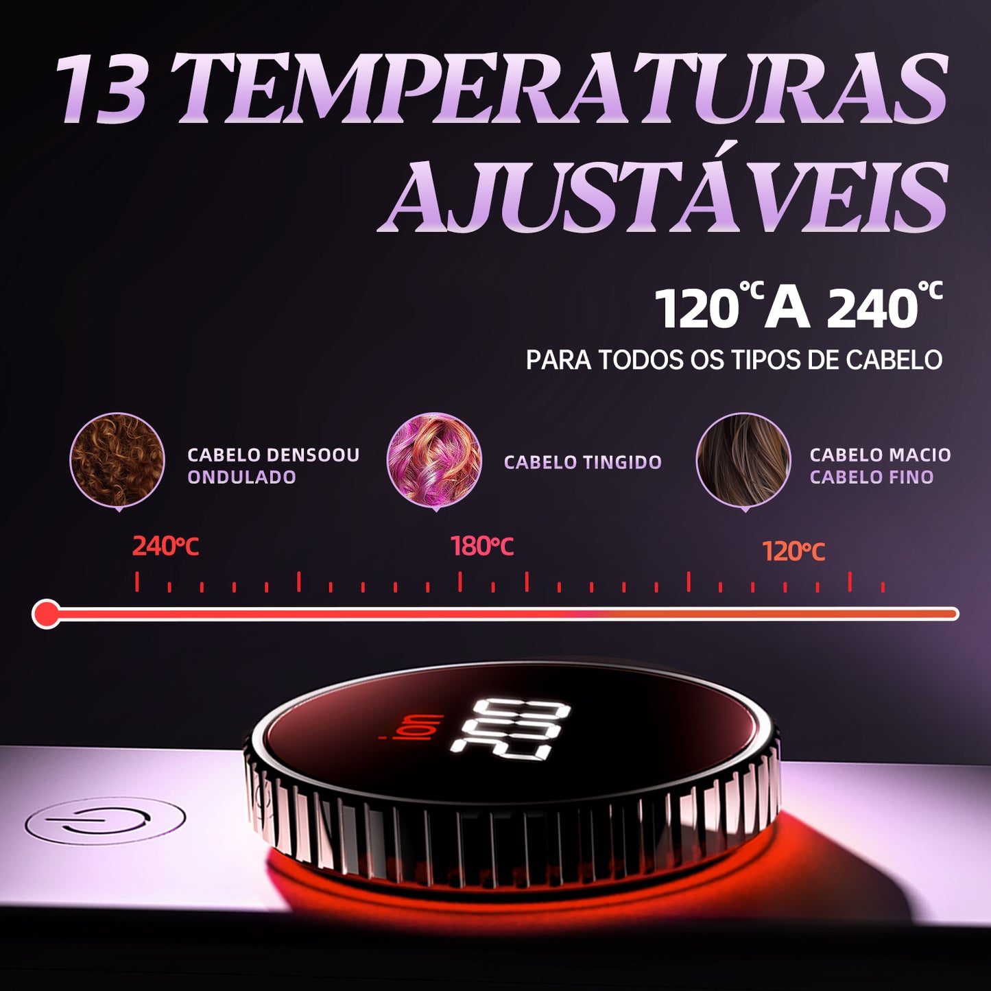 Prancha Profissional Titanium Care ion+ LENA- H12